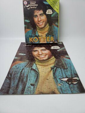 John Travolta Vinny Barbarino Welcome Back Kotter Sweathog Puzzle 1976 Vintage